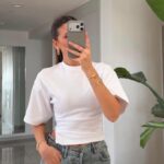 White Short Sleeve Fitted Top