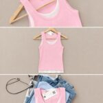 Pink Ribbed Tank Top