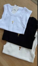 Ami Heart Logo Cotton Tank Top (3 Colors)