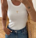 Ami Heart Logo Cotton Tank Top (3 Colors) - Image 5