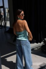 Mint Green Halter Neck Top - Image 2