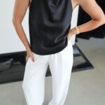 Black Halter Neck Top