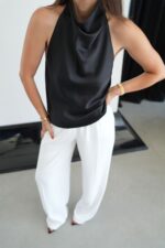 Black Halter Neck Top