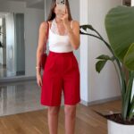 Red Lace Shorts