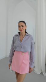 Striped Button-Up Shirt - Image 2