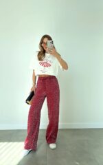 Red Leopard Pants