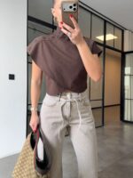 Brown Cropped Top - Image 2