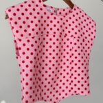 Pink Polka Dot Sleeveless Top