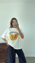 White Papaya Graphic Unisex T-Shirt - Image 2