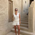 White Crochet Sleeveless Top and Shorts Set