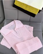 Short Sleeve Knit Polo Shirt Assorted Colors - Image 4