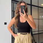 Black Ribbed Tank Top