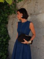 Sleeveless Denim Midi Dress - Image 5