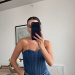 Women's Denim Corset Top