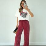 White Graphic Leopard Tee
