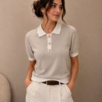 Gray T-Shirt With White Overlay