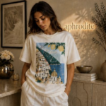 Positano Italy Graphic White T-Shirt