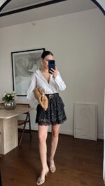Black Polka Dot Skirt