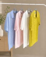 Short Sleeve Knit Polo Shirt Assorted Colors