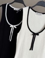 Aphrodite Ribbed Contrast Trim Tank Tops - Image 2