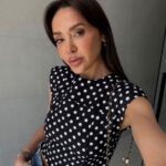 Black and White Polka Dot Crop Top