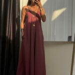 Sleeveless Burgundy Maxi Dress