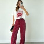 White Ruby Lips Graphic T-Shirt
