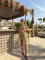 Gold Metallic Knit Beach Cover-Up - Image 4