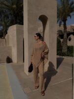 Beige Knit Beachwear Cover-Up Set - Image 3