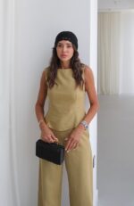 Light olive green linen set - Image 3