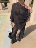 Black Sheer Beach Cover-Up Set - Image 3