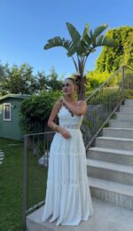 White Lace Maxi Dress