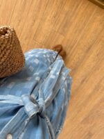 Blue Denim Shirt Dress With Belt - Image 4