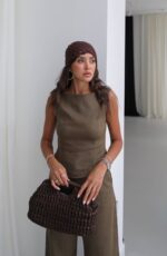 Dark olive green linen set - Image 4