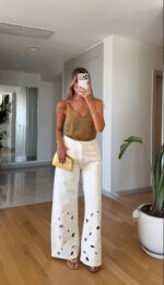 White Wide Leg Jeans