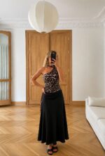 Leopard Print One Shoulder Top - Image 2