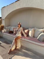 Cream Crochet Maxi Swim Cover-Up - Image 3