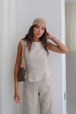 Natural beige linen set - Image 3