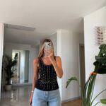 Black Studded Tank Top