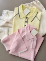 Women’s Pastel Polo Top - Image 2