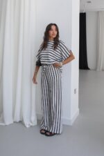 Black and White Striped Set