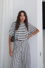 Black and White Striped Set - Image 2