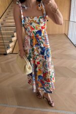The Amalfi Tile Maxi Dress - Image 3