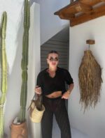 Black Crochet Beachwear Set - Image 2