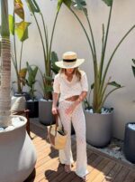 White Crochet Beachwear Set - Image 2