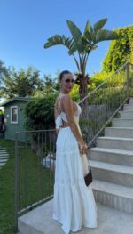 White Lace Maxi Dress - Image 5