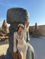 Cream Crochet Maxi Swim Cover-Up - Image 5