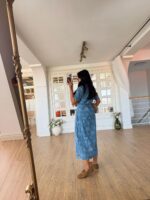 Blue Denim Shirt Dress With Belt - Image 5