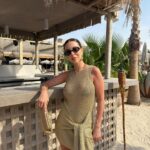 Gold Metallic Knit Beach Cover-Up