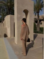Beige Knit Beachwear Cover-Up Set - Image 5